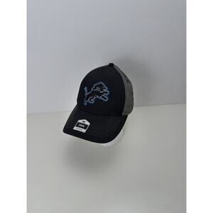 NEW Detroit Lions Hat Cap Strap Back Men's Black NFL Football Fan Favorite